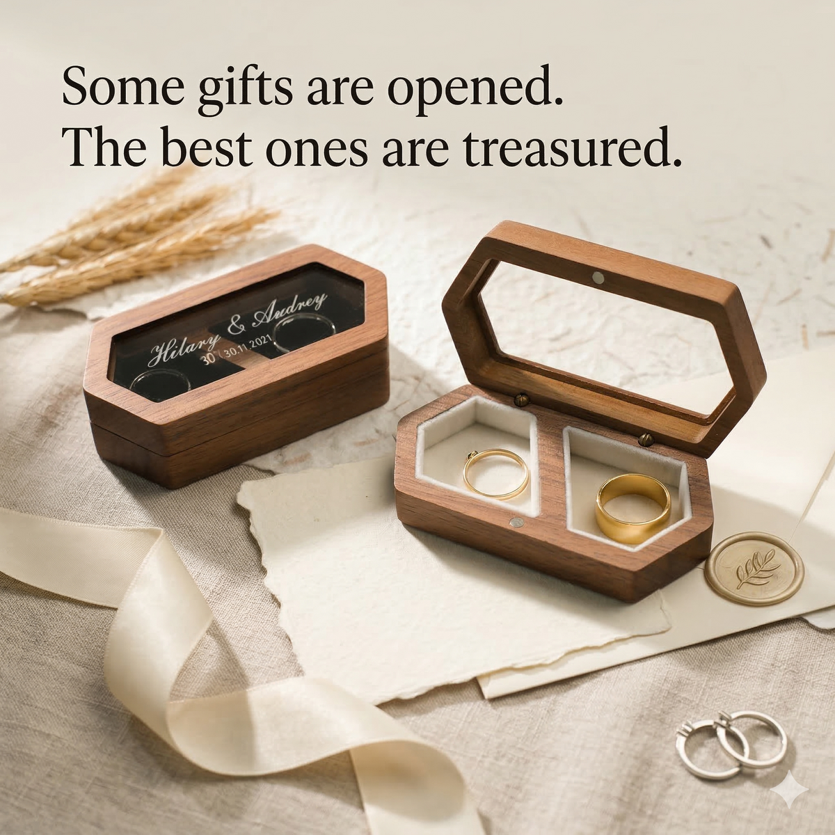 Mahoosive Gemini_Generated_Image - Handcrafted Wood Ring Box