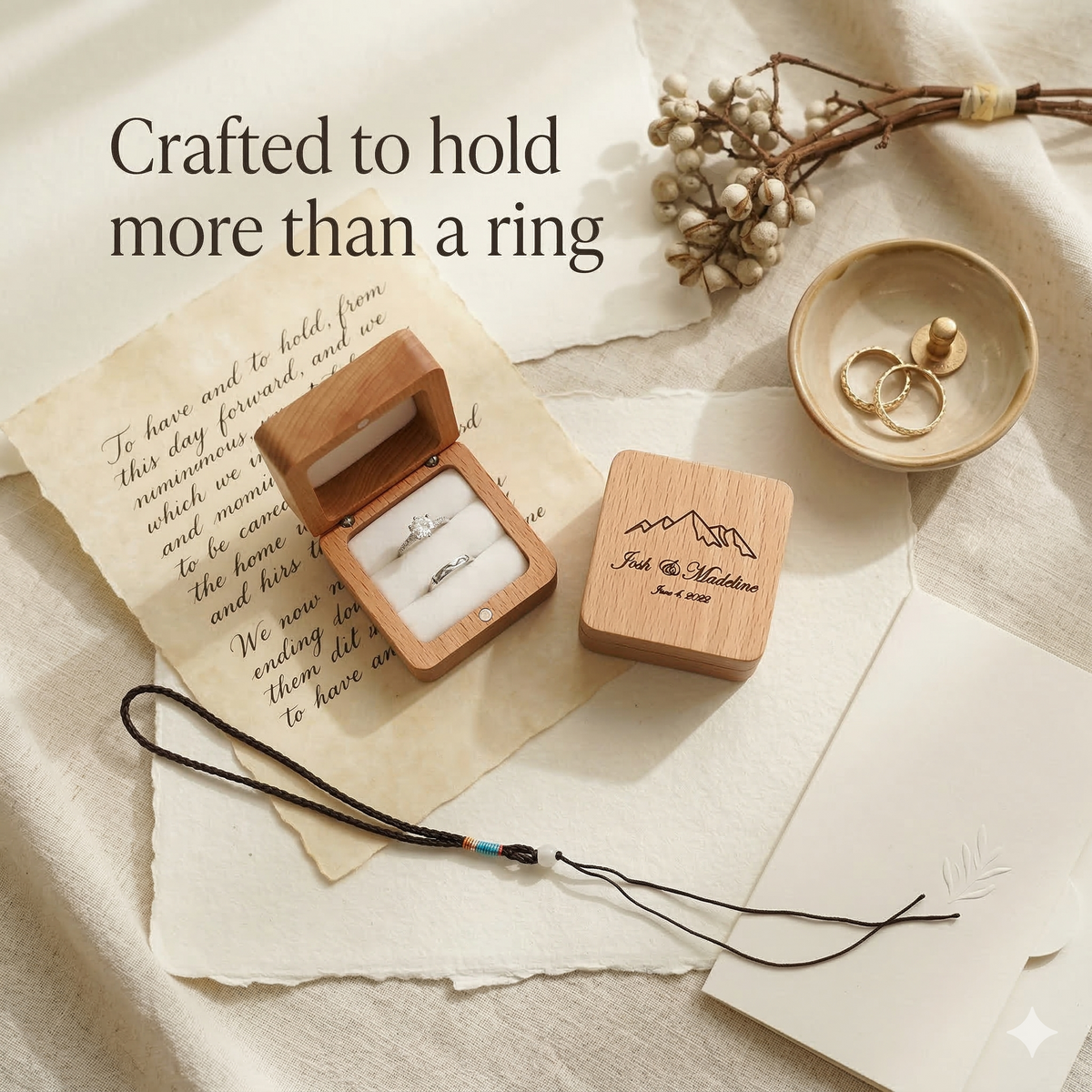 Mahoosive Gemini_Generated_Image - Handcrafted Wood Ring Box