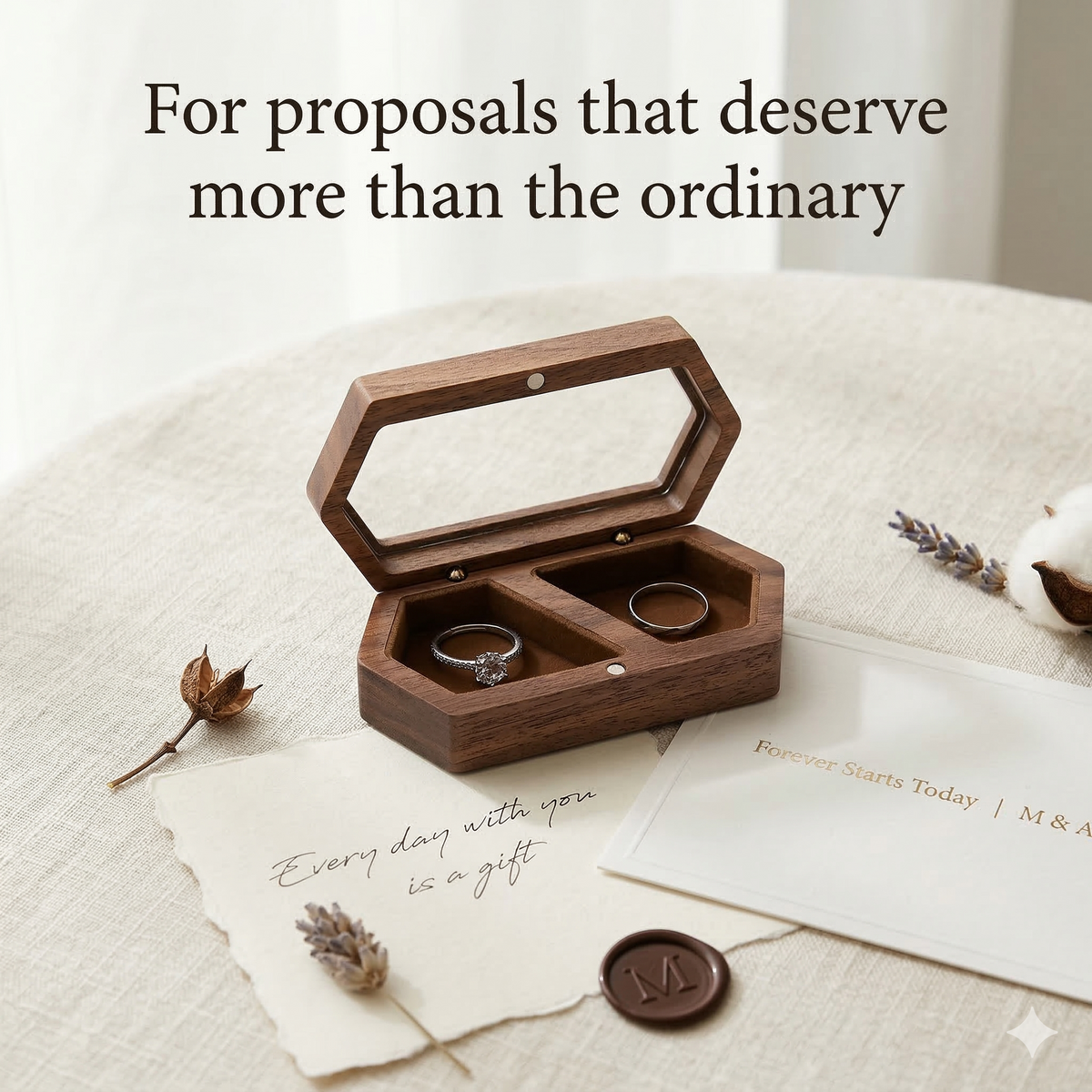 Mahoosive Gemini_Generated_Image - Handcrafted Wood Ring Box