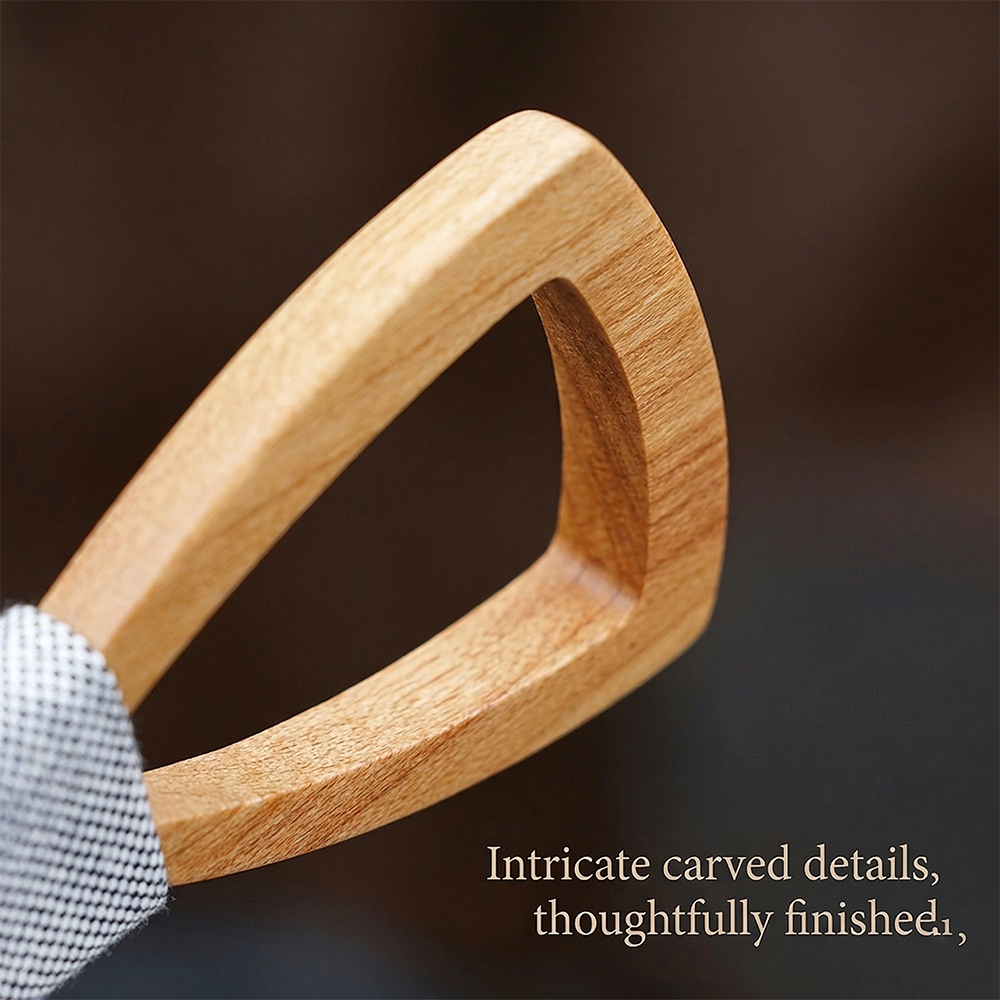 Wooden Bow Tie - Radiant Sun Pattern