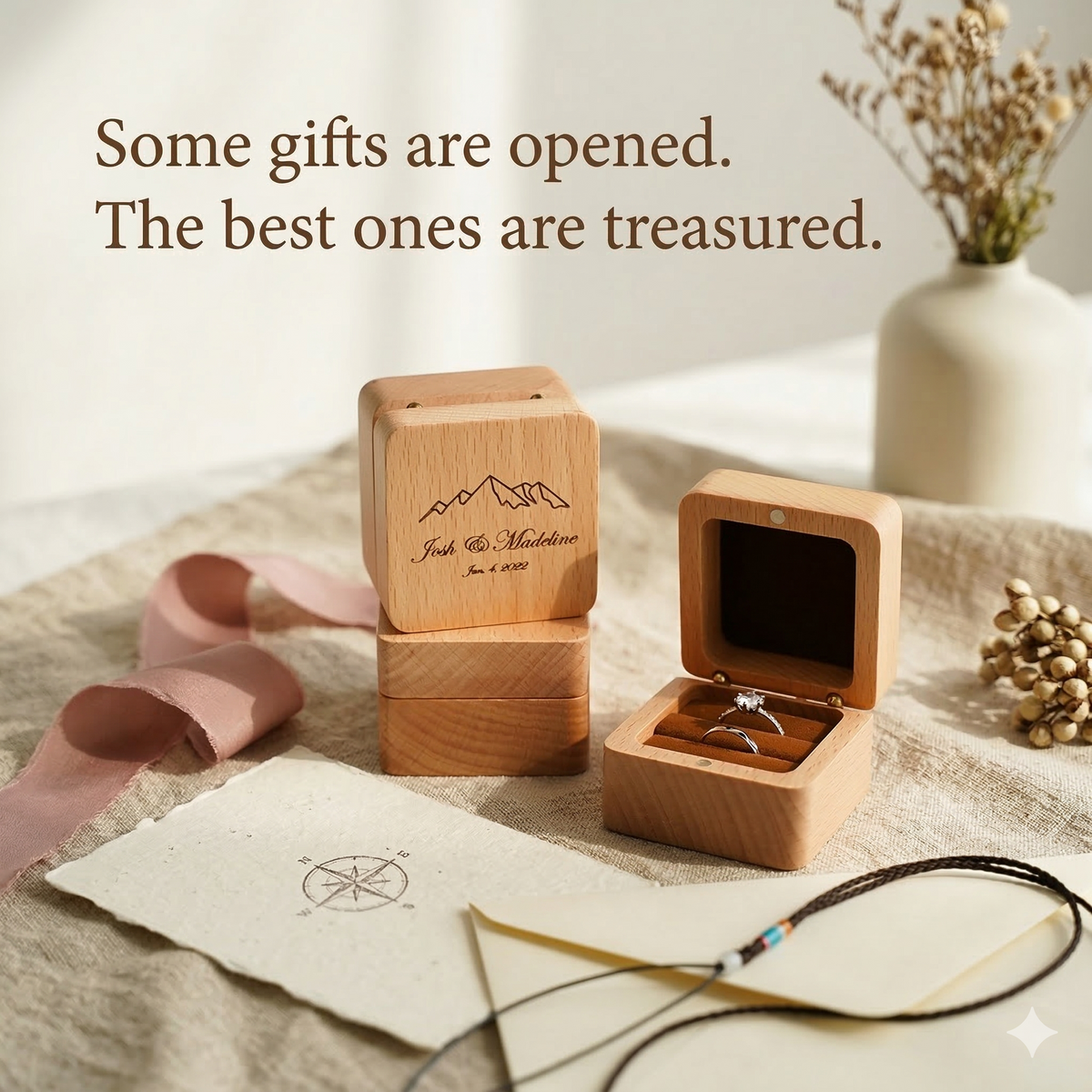 Mahoosive Gemini_Generated_Image - Handcrafted Wood Ring Box
