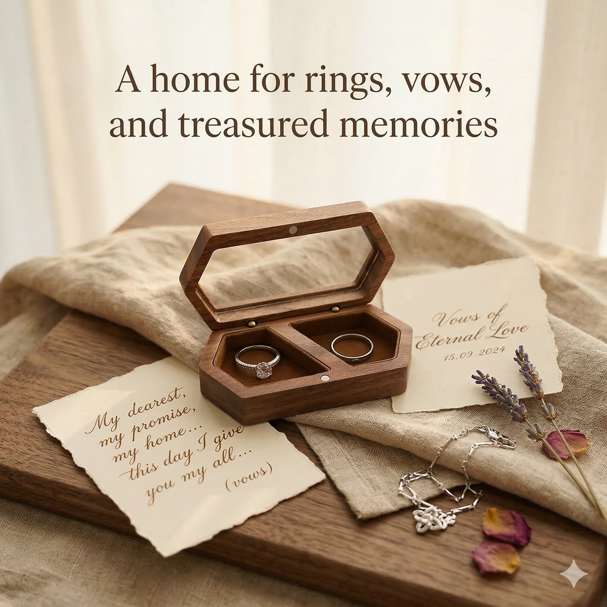Mahoosive Gemini_Generated_Image - Handcrafted Wood Ring Box