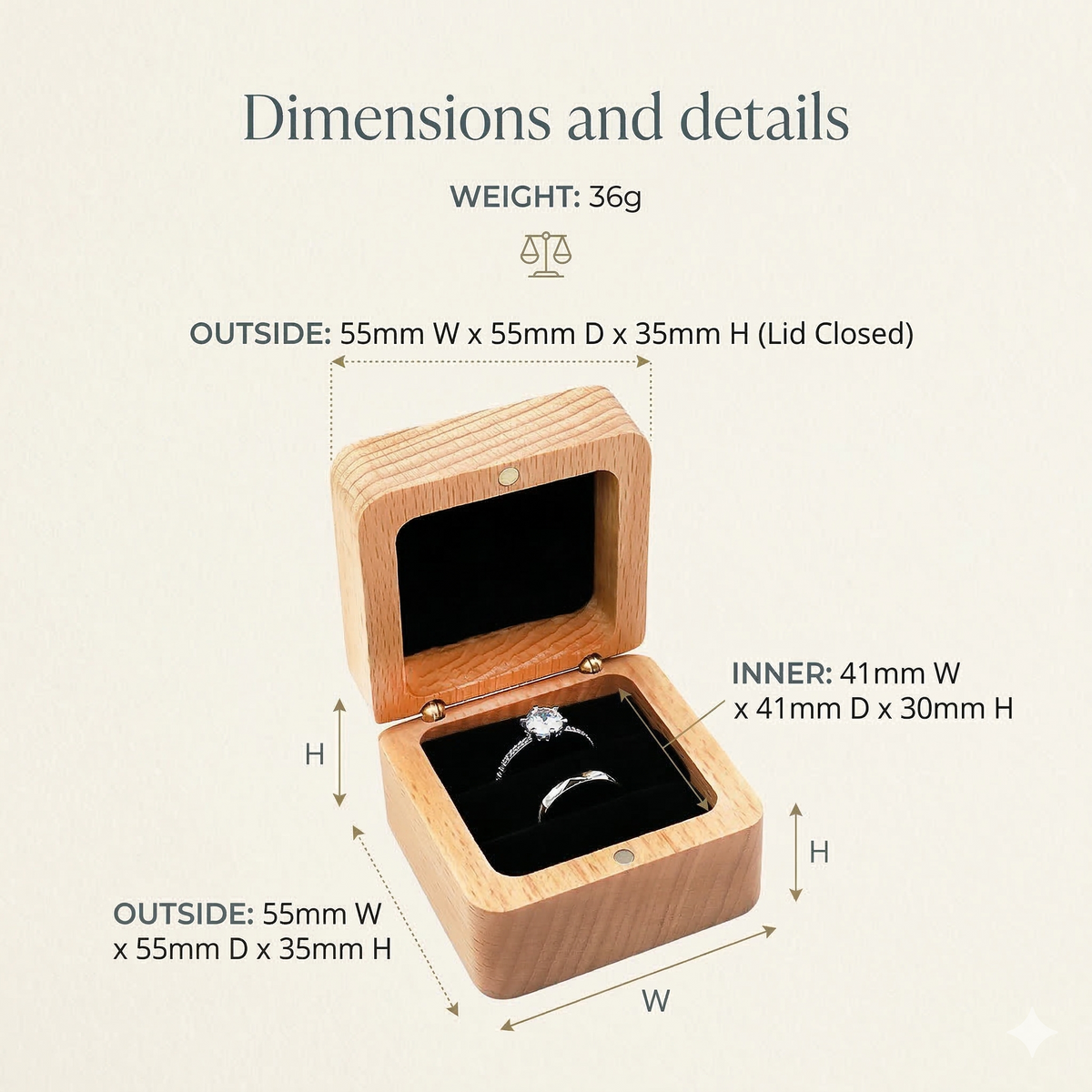 Mahoosive Gemini_Generated_Image - Handcrafted Wood Ring Box