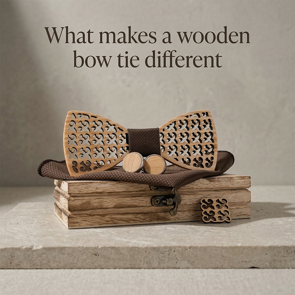 MAHOOSIVE M401 wooden bow tie photo 5