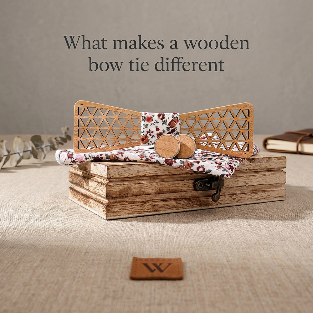 MAHOOSIVE M409 wooden bow tie photo 4