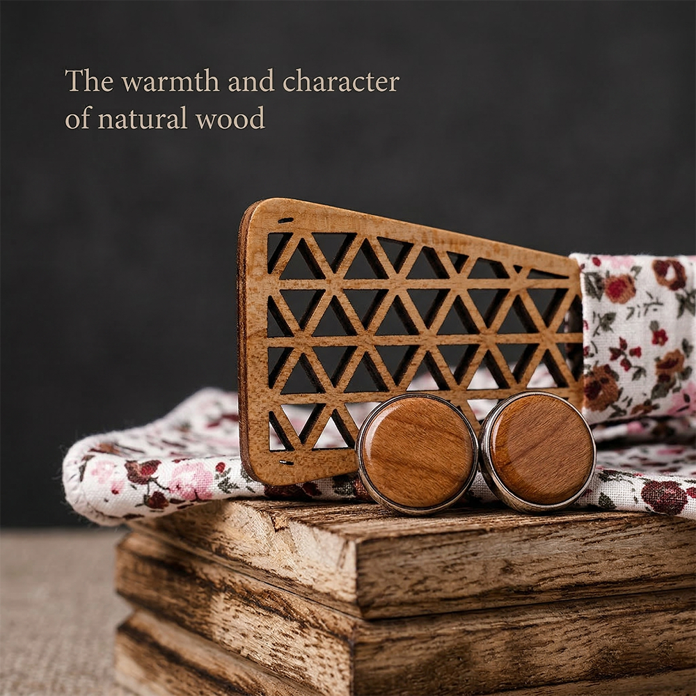 MAHOOSIVE M409 wooden bow tie photo 6