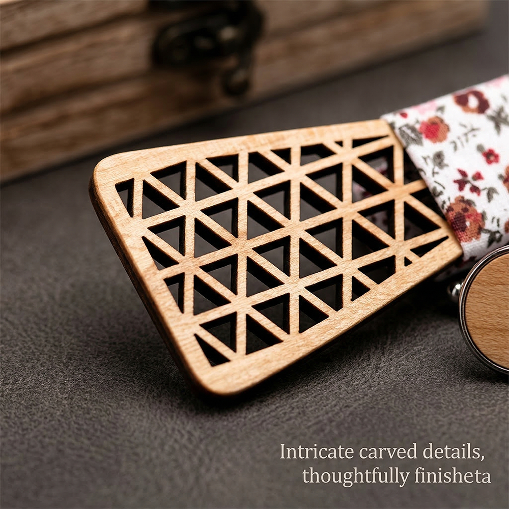 MAHOOSIVE M409 wooden bow tie photo 8