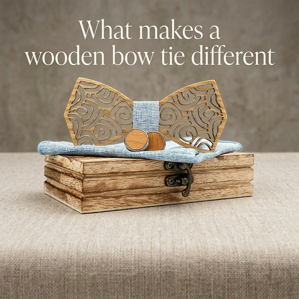 MAHOOSIVE M415 wooden bow tie photo 4
