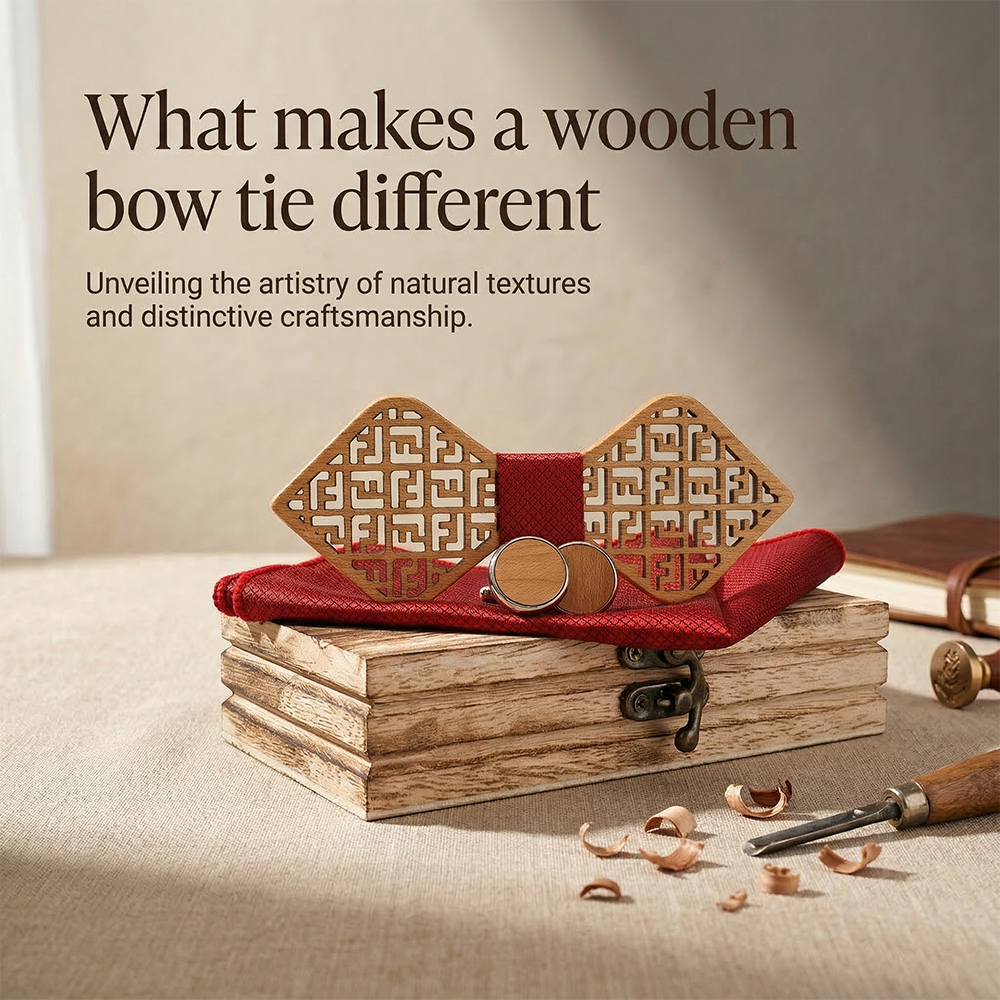 MAHOOSIVE M416 wooden bow tie photo 4