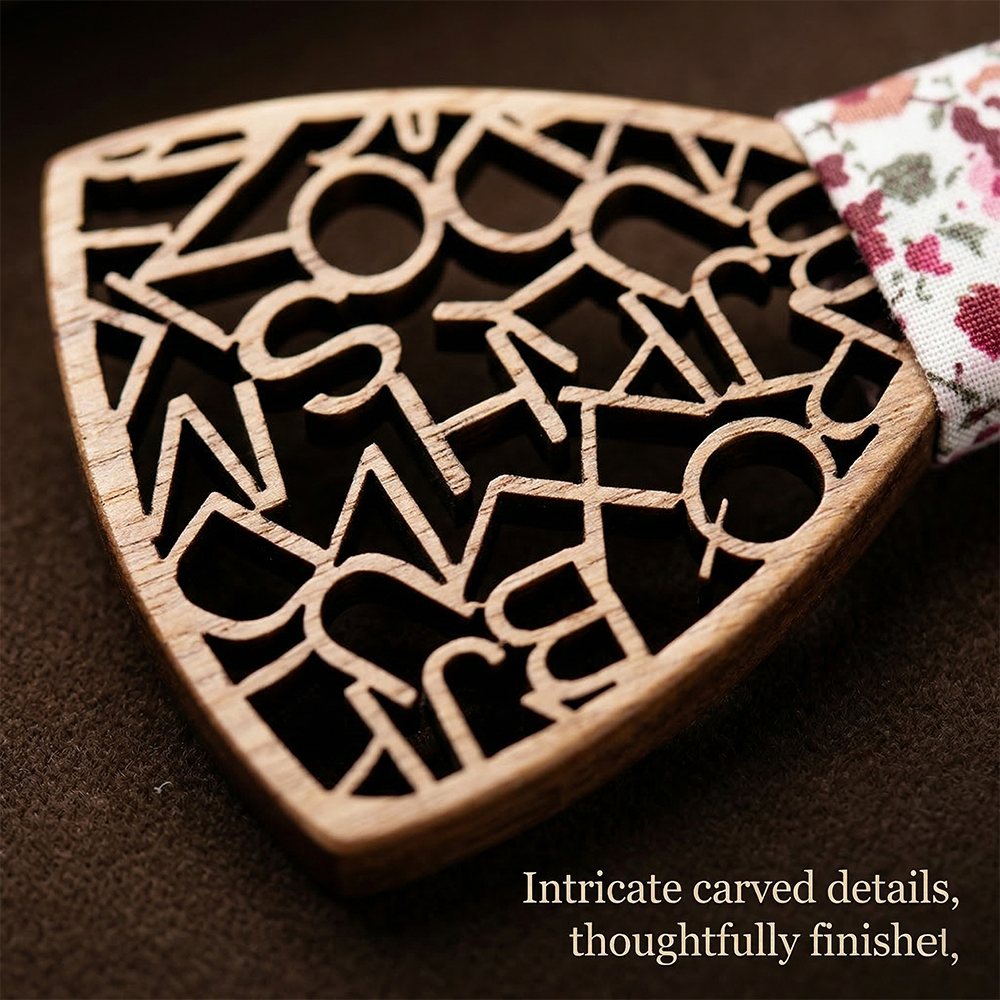 MAHOOSIVE M420 wooden bow tie photo 8