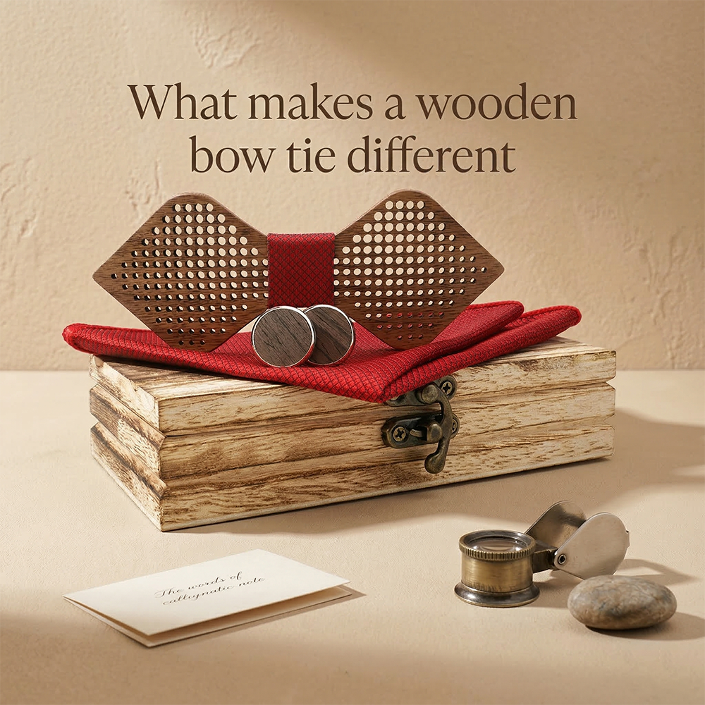 MAHOOSIVE M421 wooden bow tie photo 4