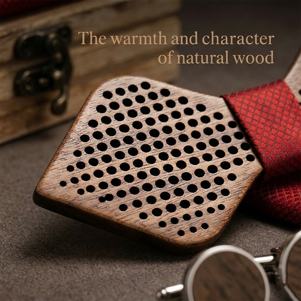 MAHOOSIVE M421 wooden bow tie photo 6