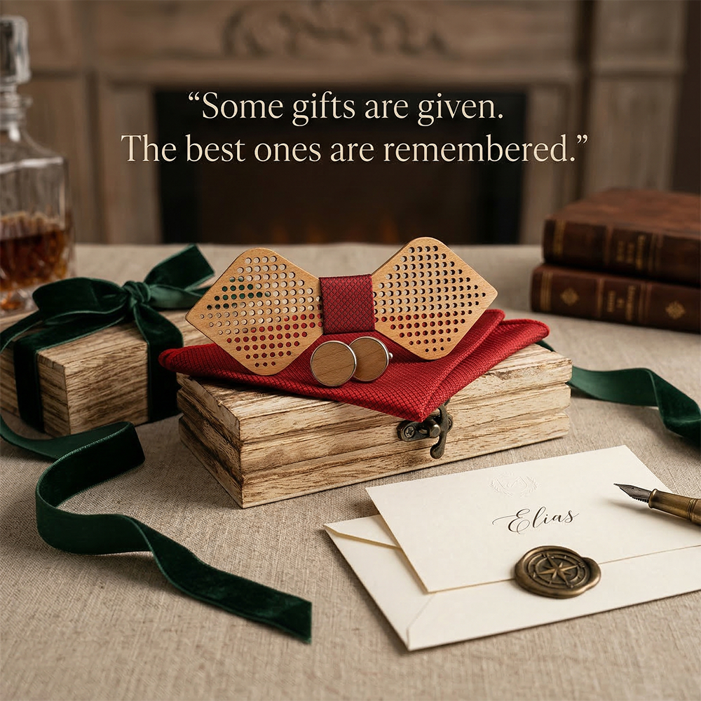 MAHOOSIVE M422 wooden bow tie photo 2