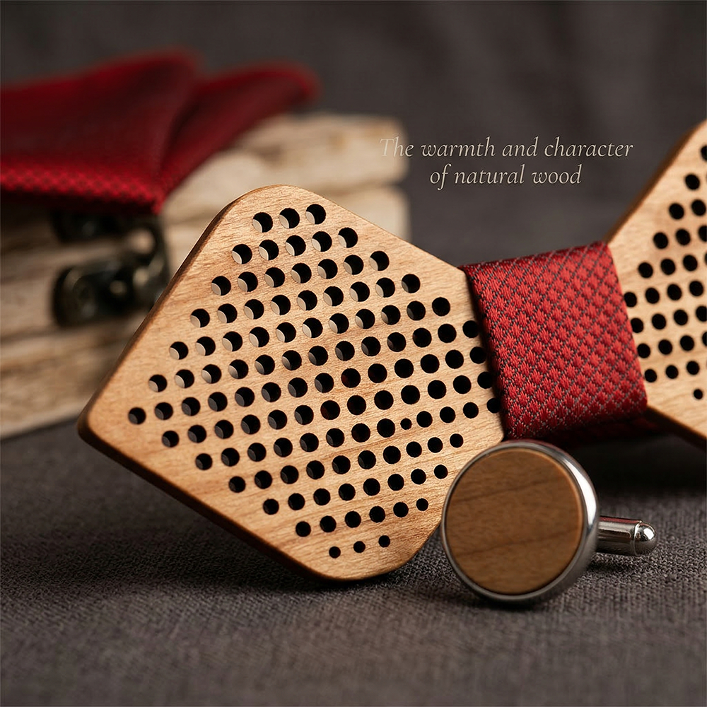 MAHOOSIVE M422 wooden bow tie photo 6