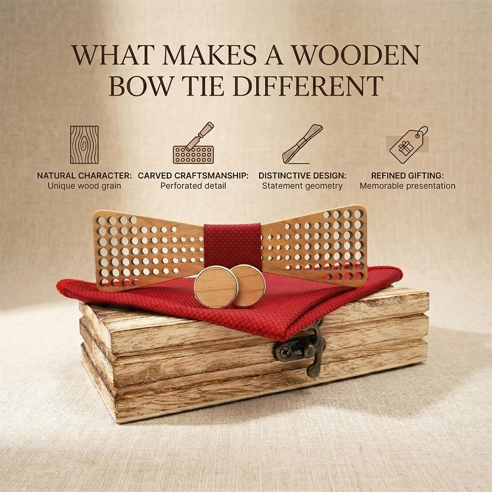 MAHOOSIVE M425 wooden bow tie photo 4