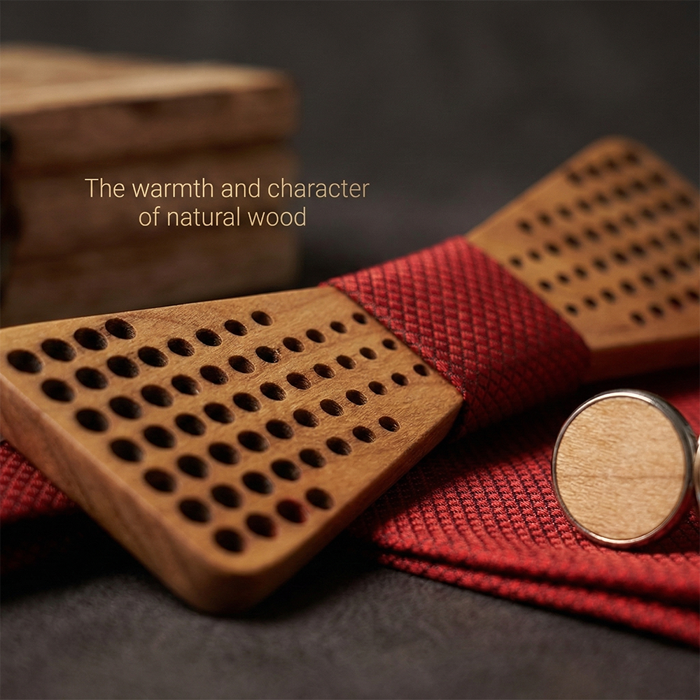 MAHOOSIVE M425 wooden bow tie photo 6