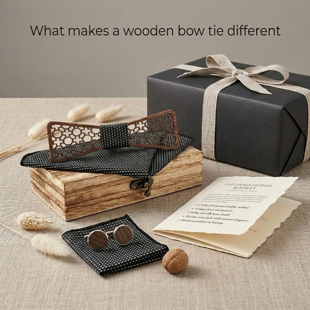 MAHOOSIVE M427 wooden bow tie photo 4