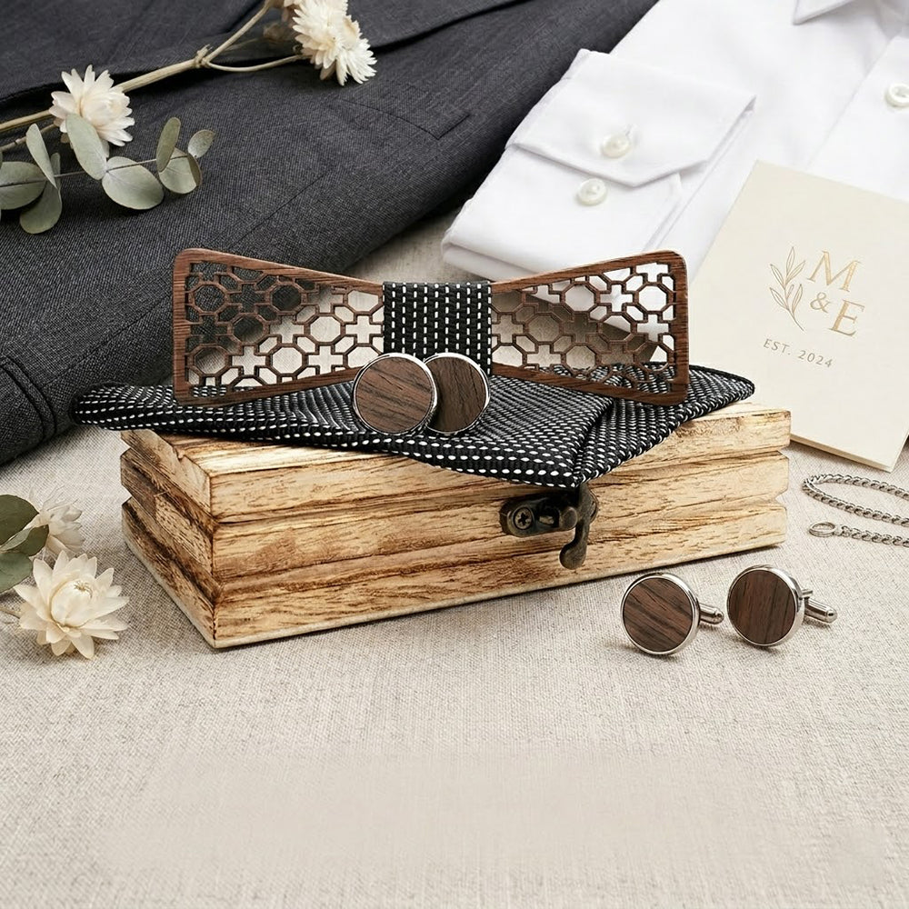 MAHOOSIVE M427 wooden bow tie photo 7