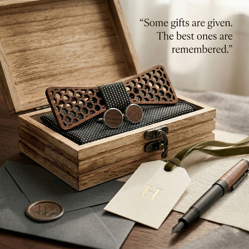 MAHOOSIVE M429 wooden bow tie photo 2