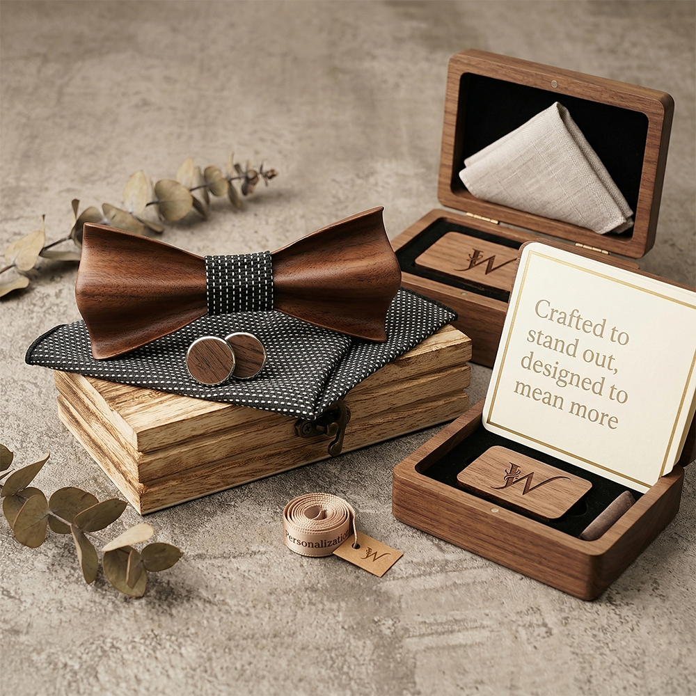 MAHOOSIVE M431 wooden bow tie photo 2