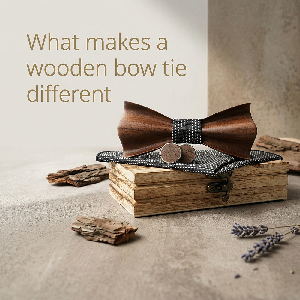 MAHOOSIVE M431 wooden bow tie photo 3