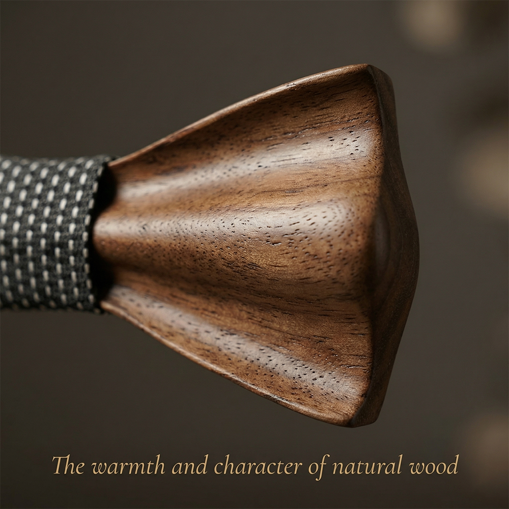 MAHOOSIVE M431 wooden bow tie photo 5
