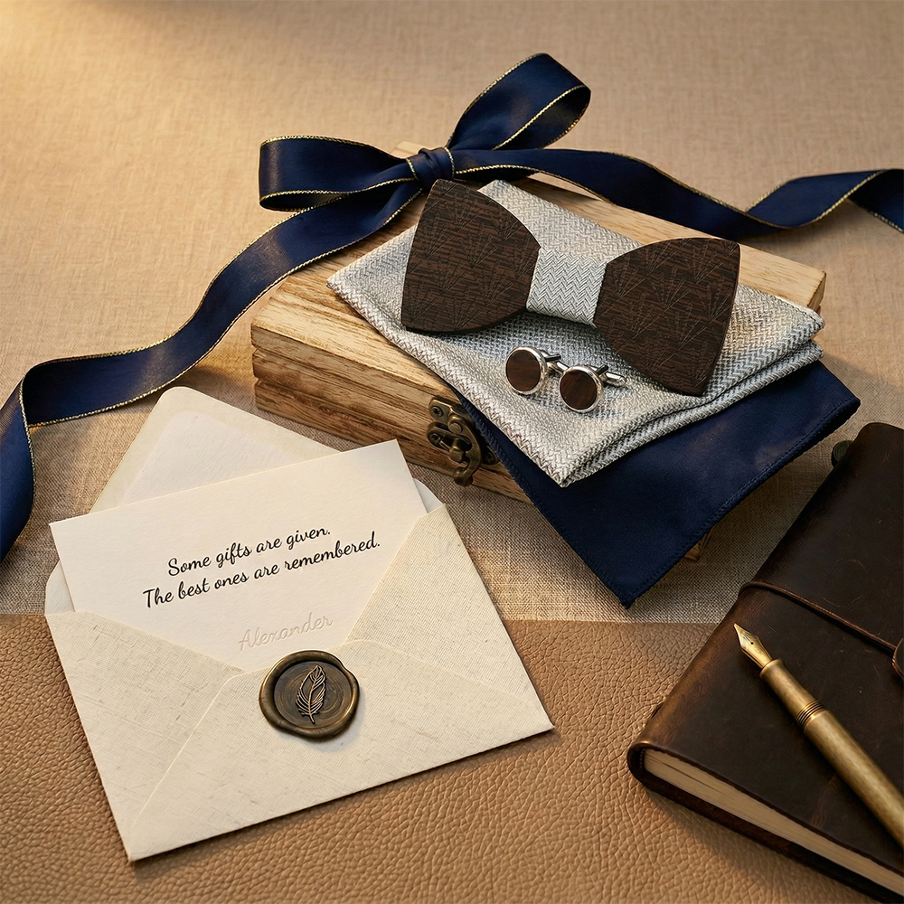 MAHOOSIVE M437 wooden bow tie photo 2