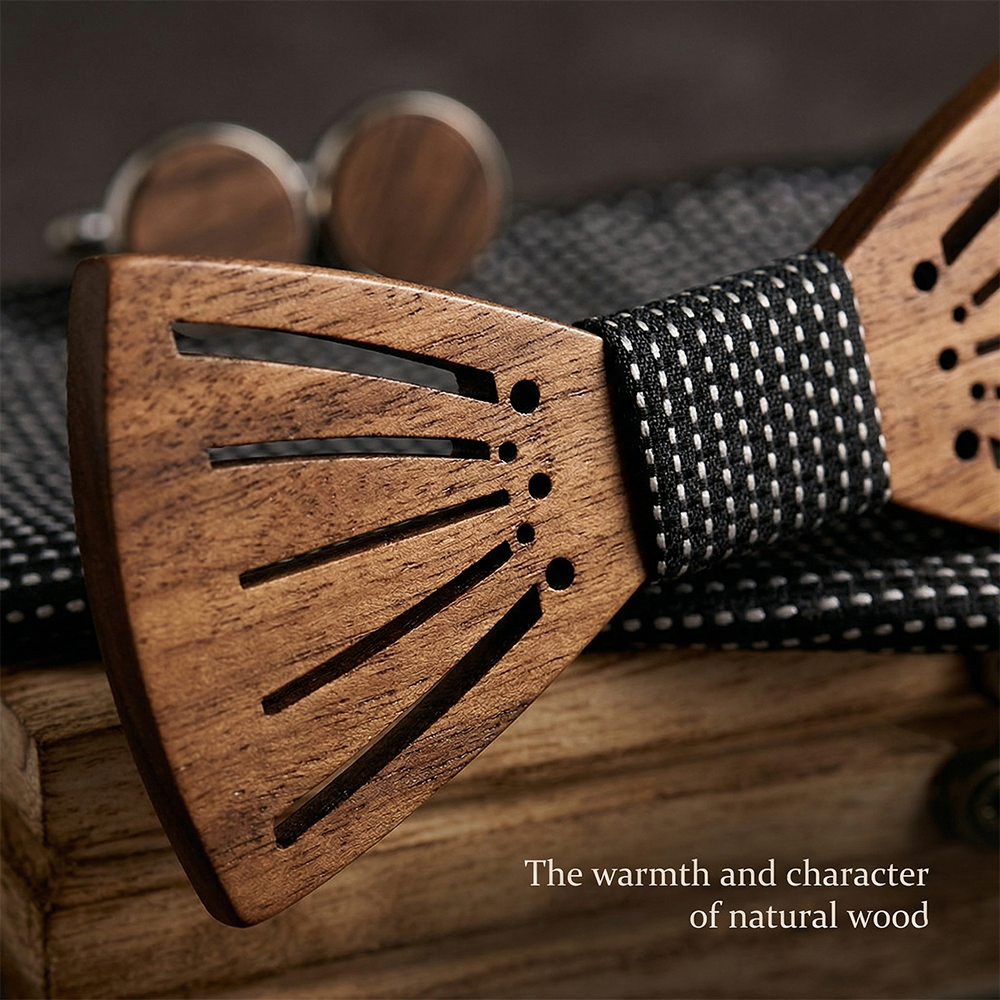 MAHOOSIVE M438 wooden bow tie photo 6