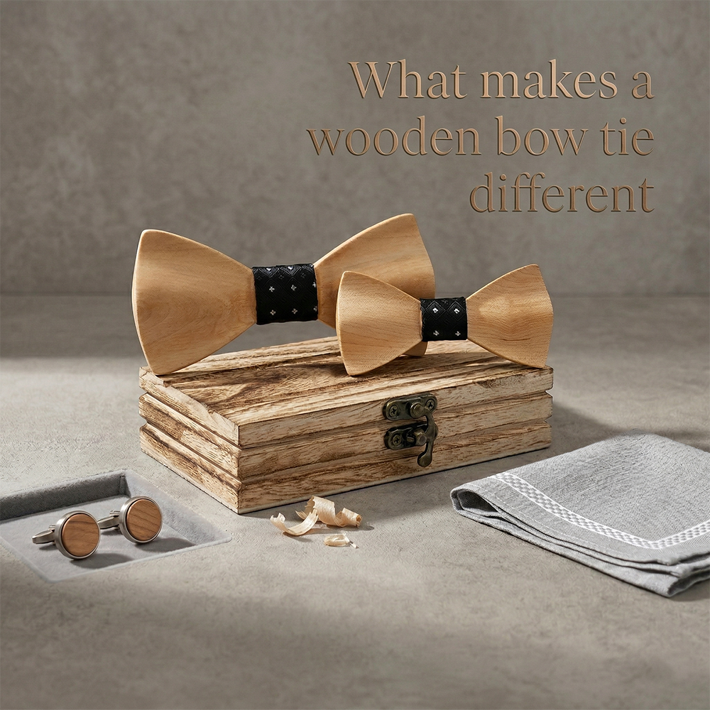 MAHOOSIVE M439 wooden bow tie photo 4