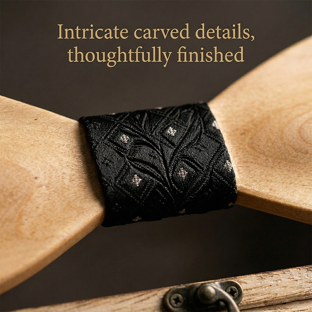MAHOOSIVE M439 wooden bow tie photo 8