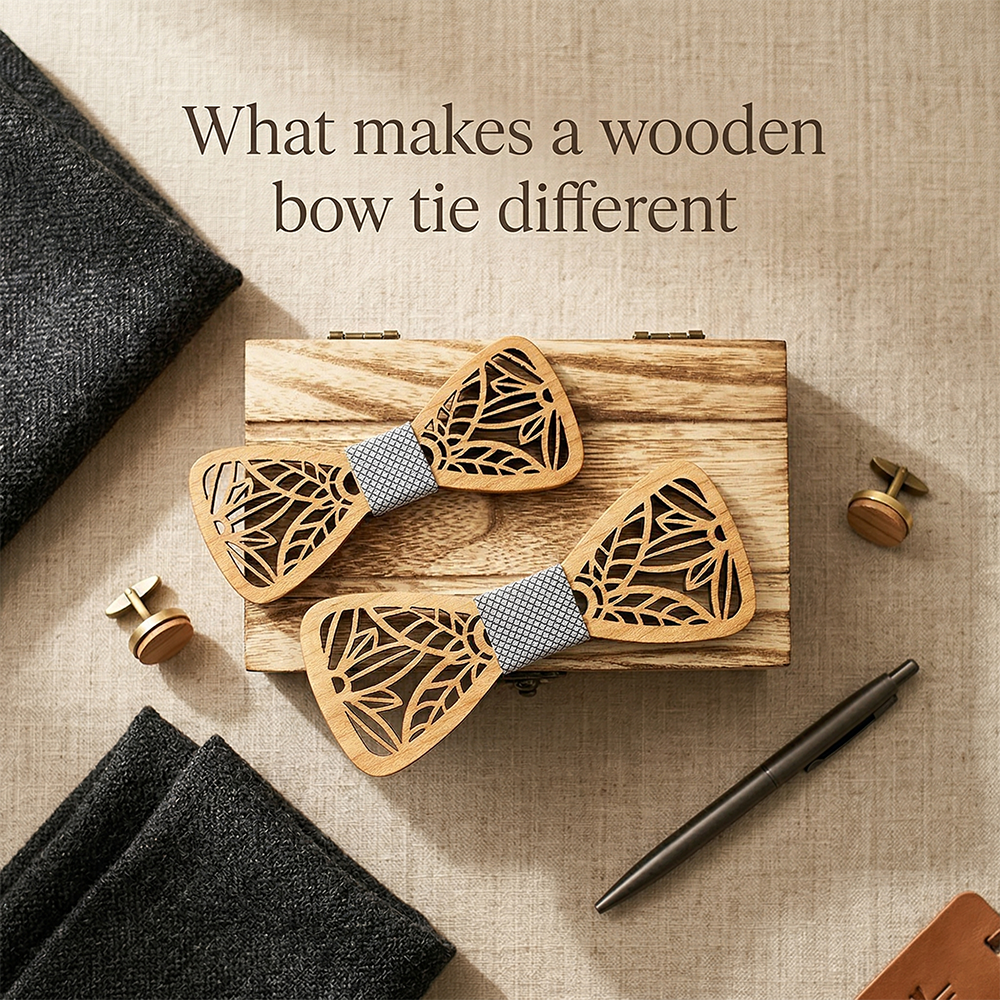 MAHOOSIVE M440 wooden bow tie photo 4