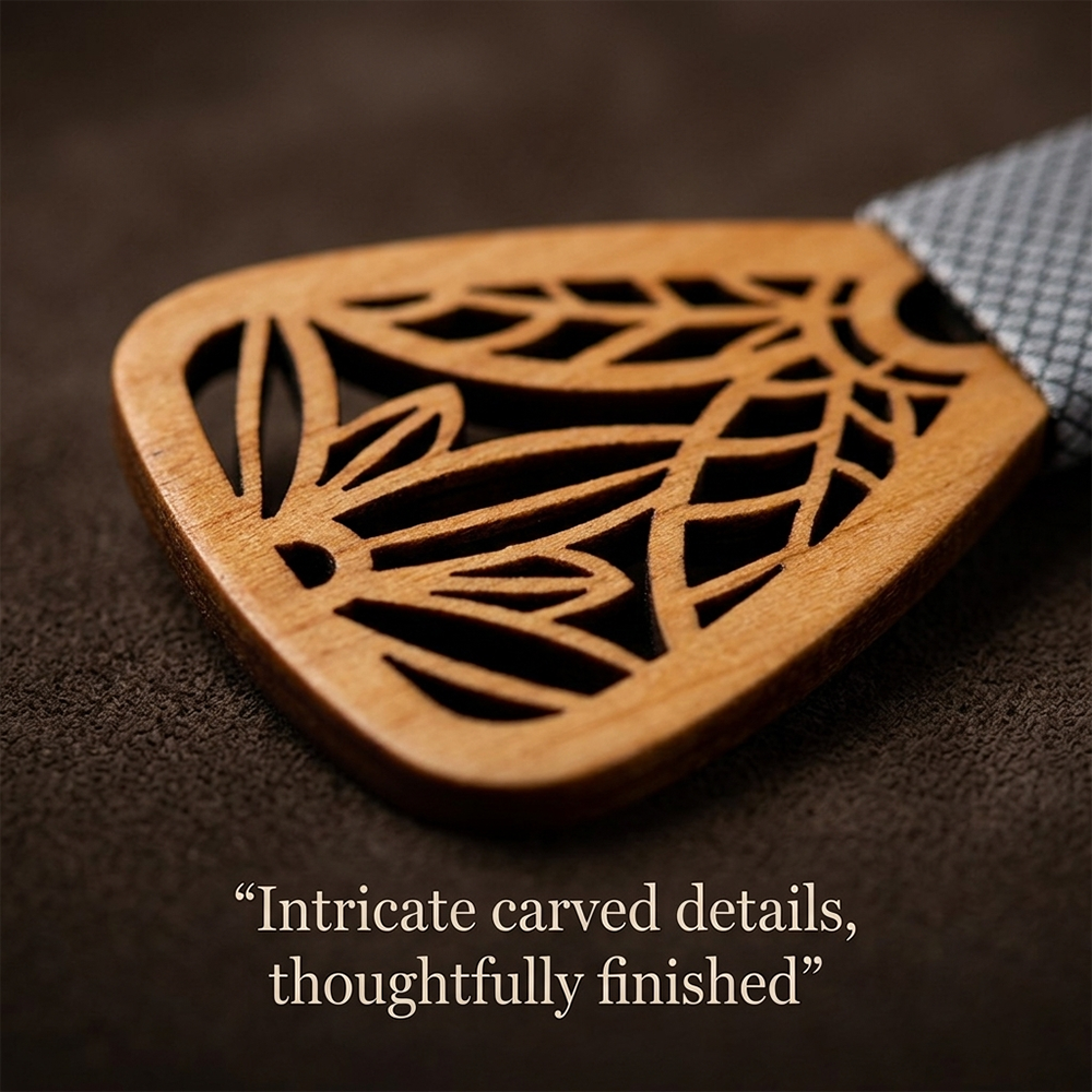 MAHOOSIVE M440 wooden bow tie photo 8