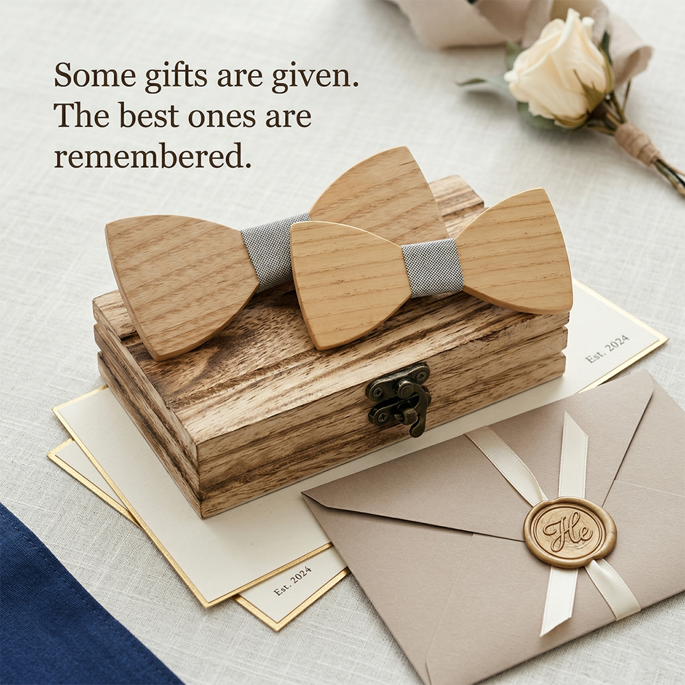 MAHOOSIVE M441 wooden bow tie photo 2