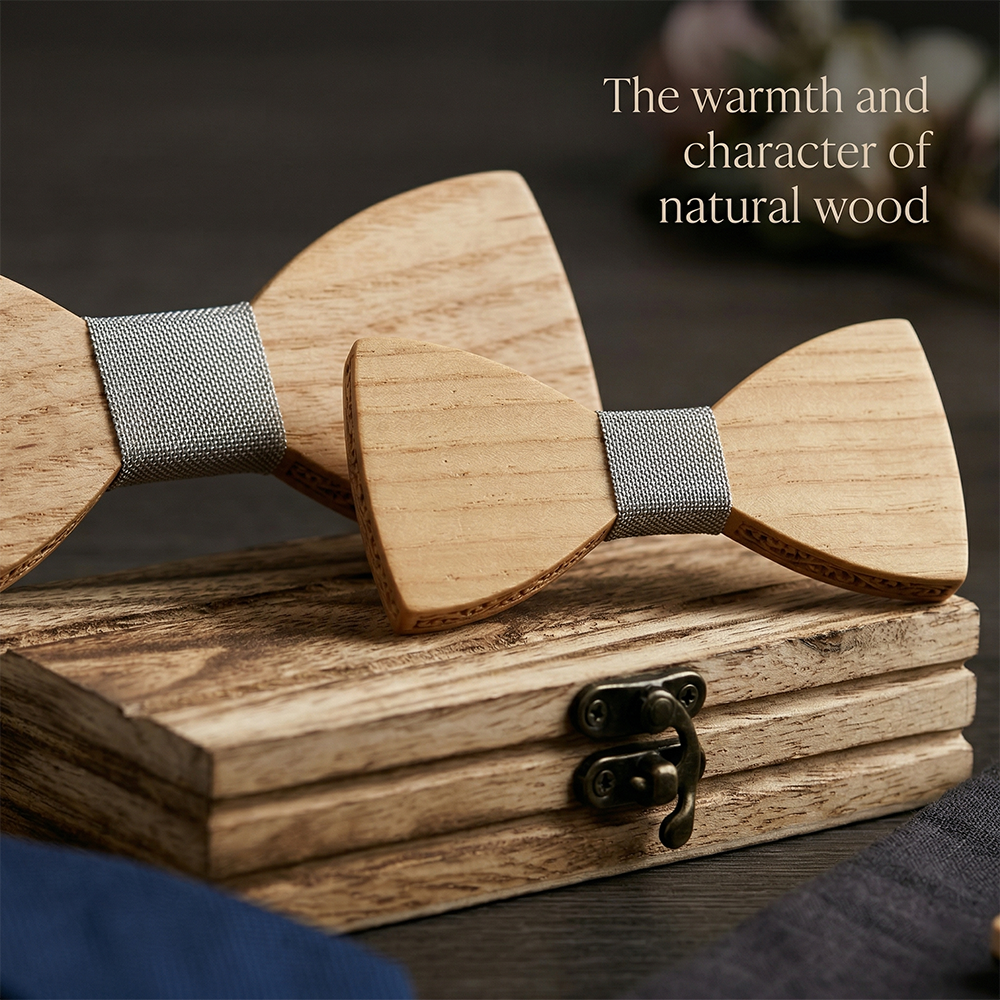 MAHOOSIVE M441 wooden bow tie photo 6