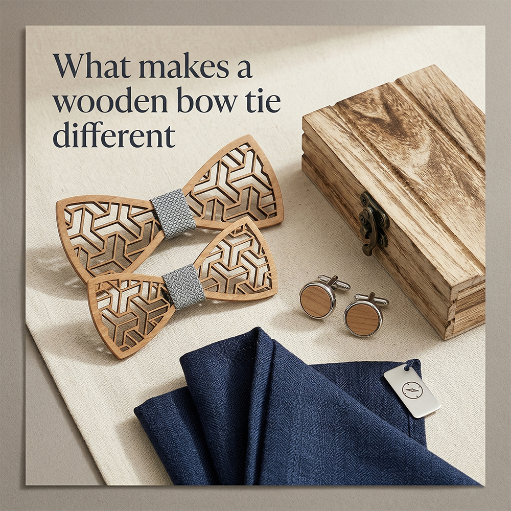 MAHOOSIVE M442 wooden bow tie photo 4