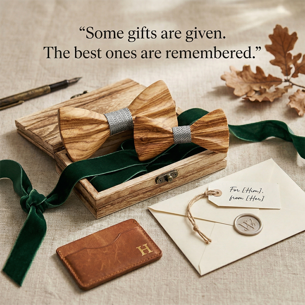 MAHOOSIVE M443 wooden bow tie photo 2