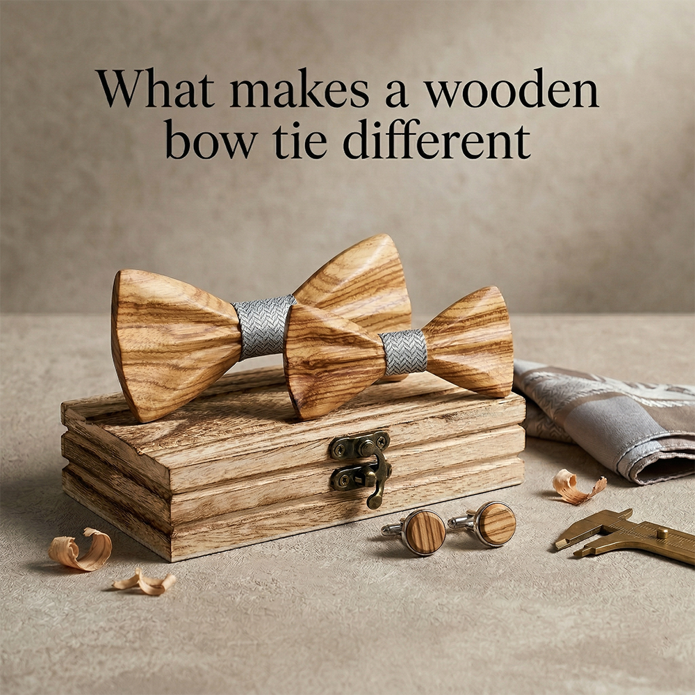 MAHOOSIVE M443 wooden bow tie photo 4