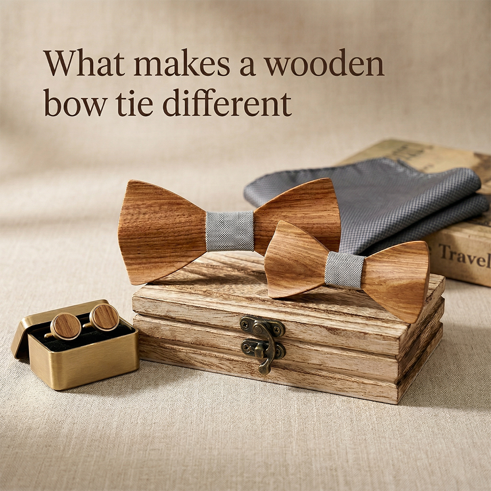 MAHOOSIVE M444 wooden bow tie photo 4