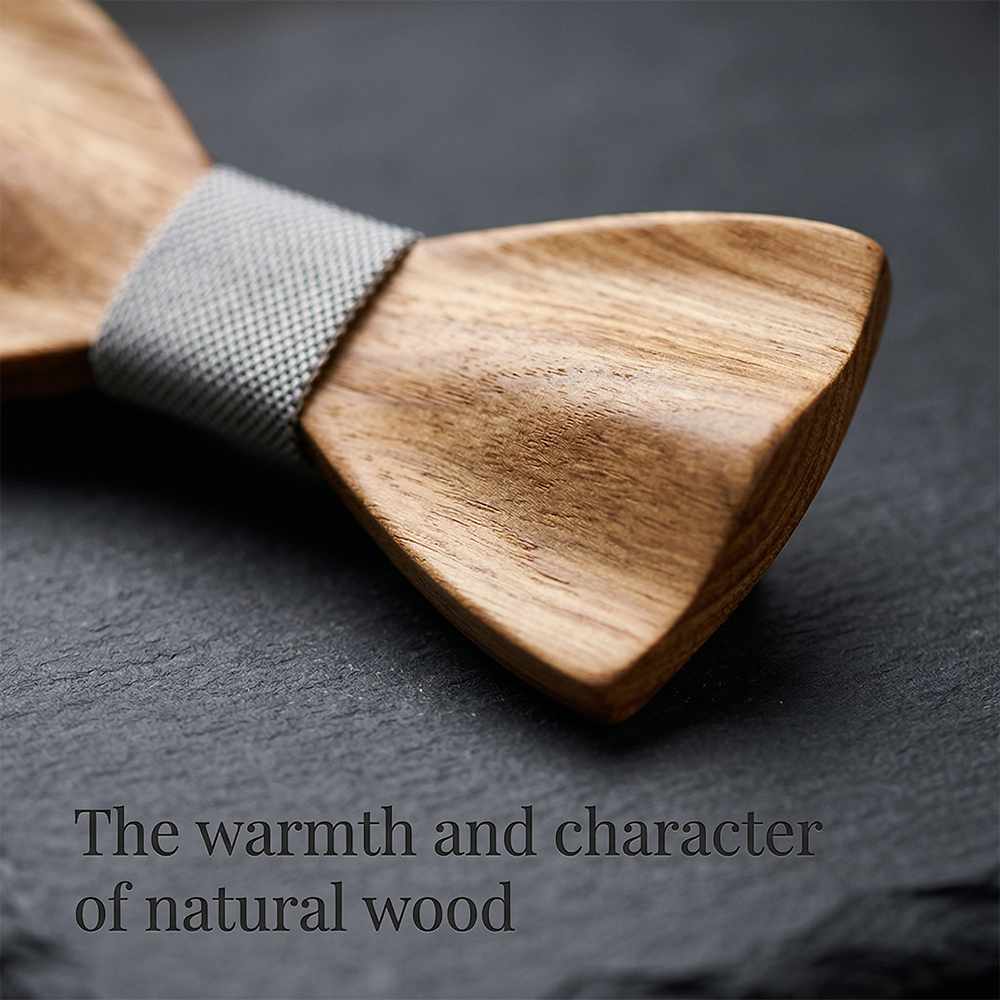 MAHOOSIVE M444 wooden bow tie photo 6