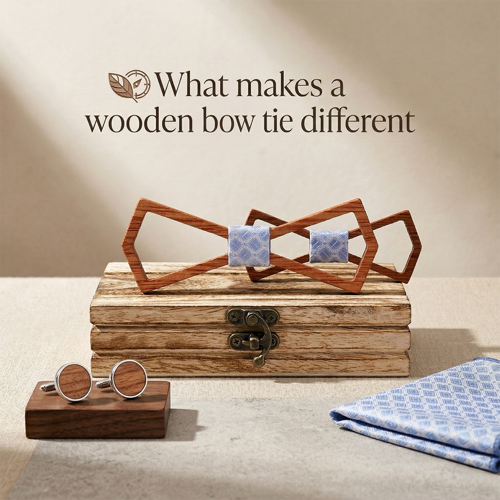 MAHOOSIVE M446 wooden bow tie photo 4