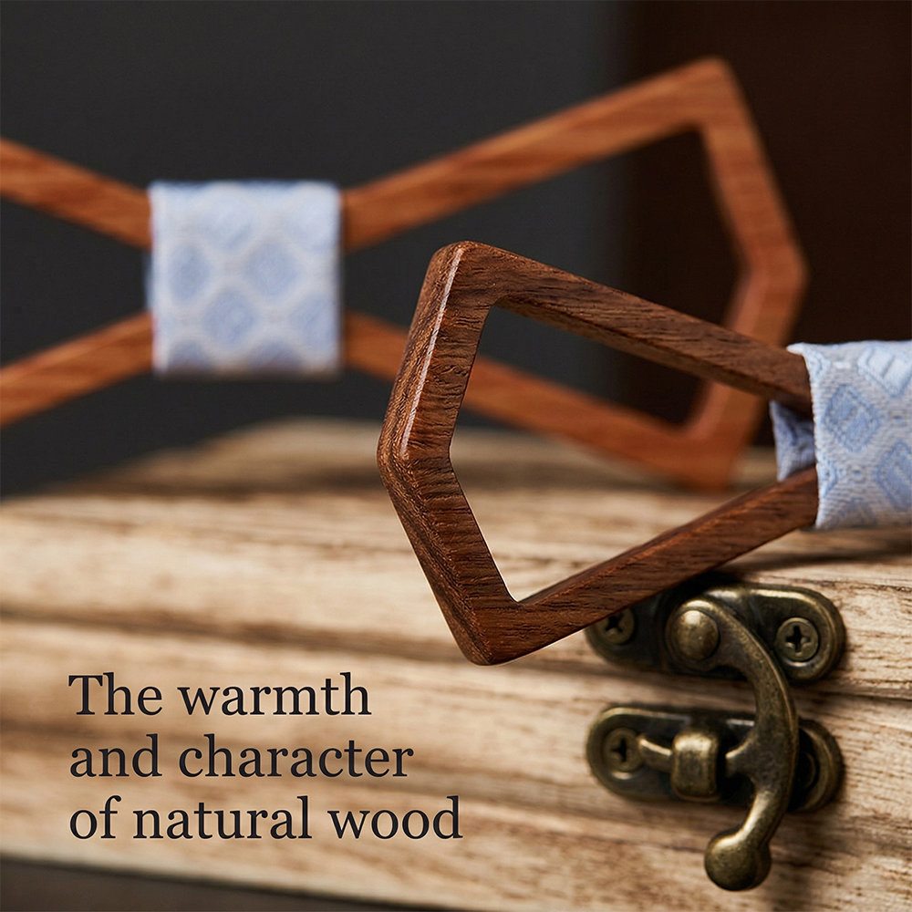 MAHOOSIVE M446 wooden bow tie photo 6