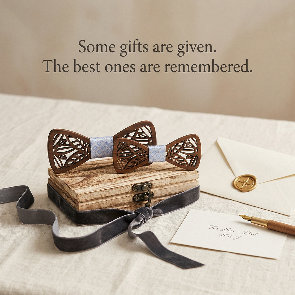 MAHOOSIVE M448 wooden bow tie photo 2