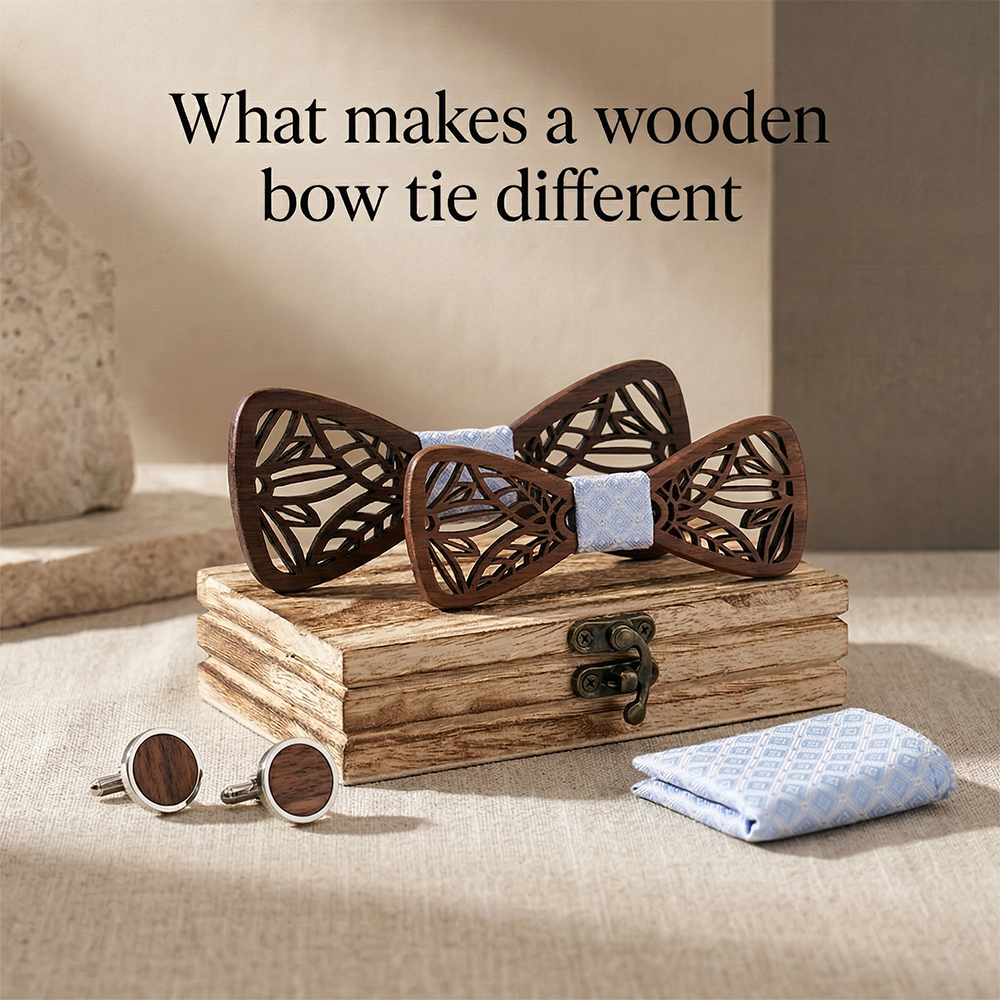 MAHOOSIVE M448 wooden bow tie photo 4