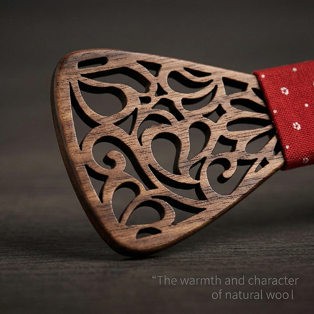 MAHOOSIVE M449 wooden bow tie photo 6