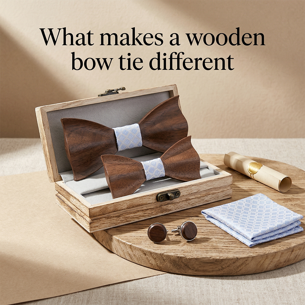 MAHOOSIVE M450 wooden bow tie photo 4