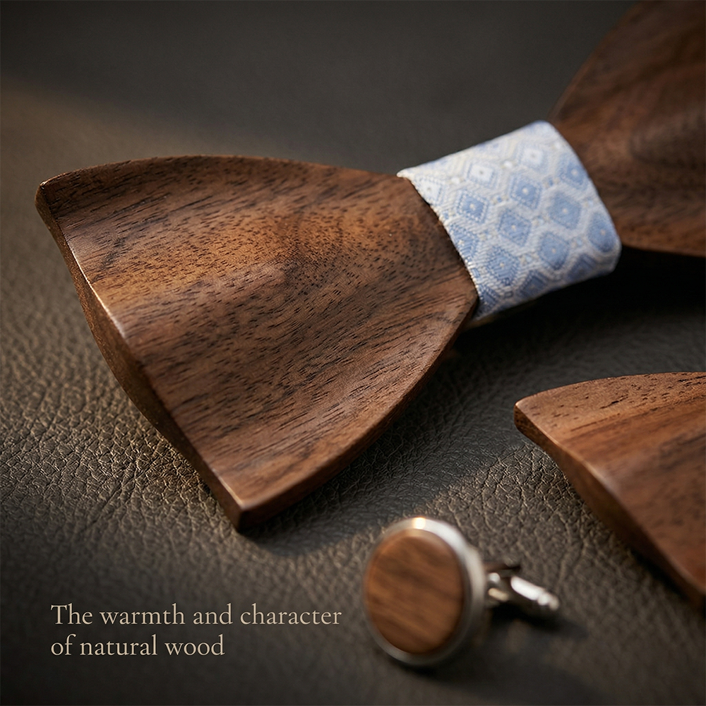 MAHOOSIVE M450 wooden bow tie photo 6
