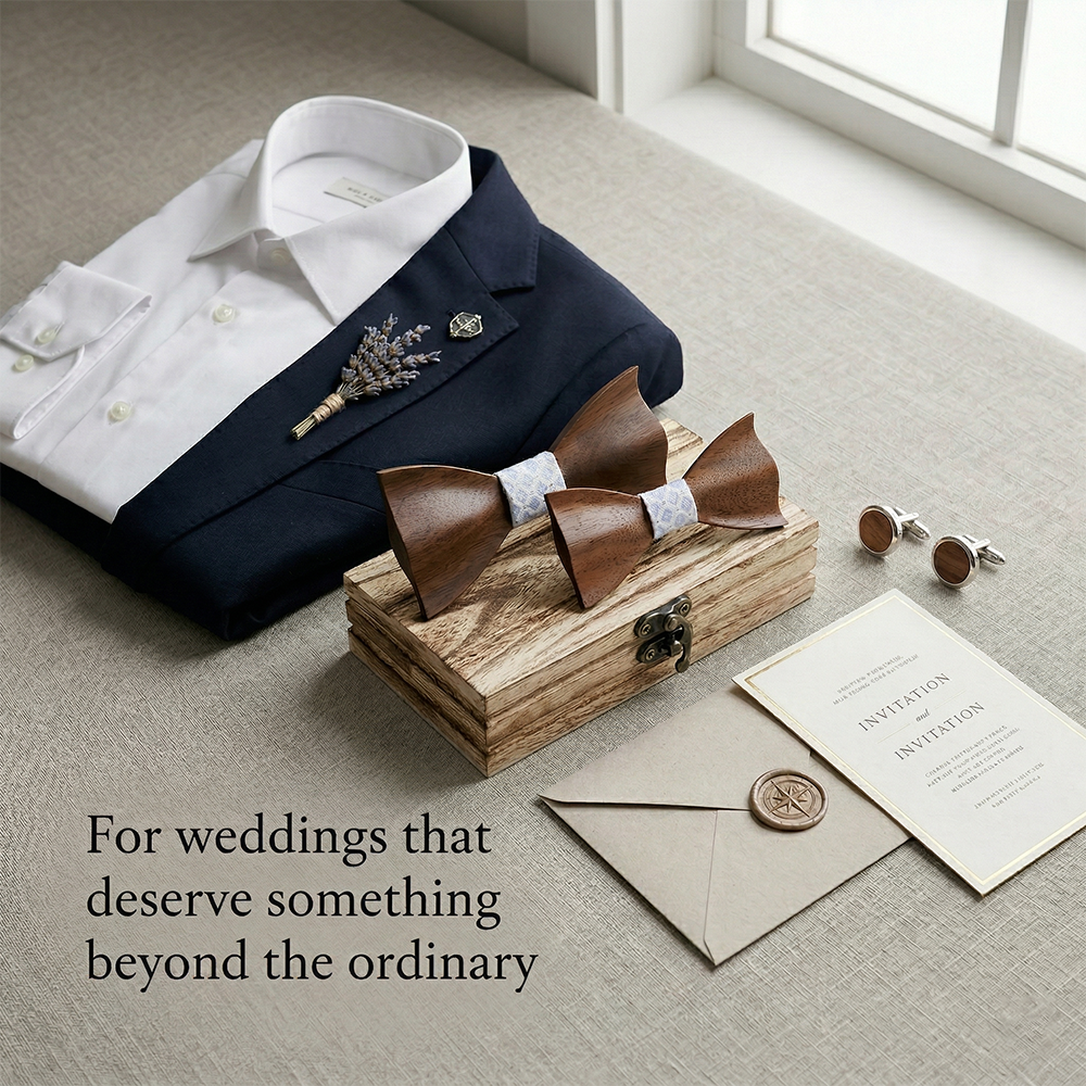 MAHOOSIVE M450 wooden bow tie photo 7