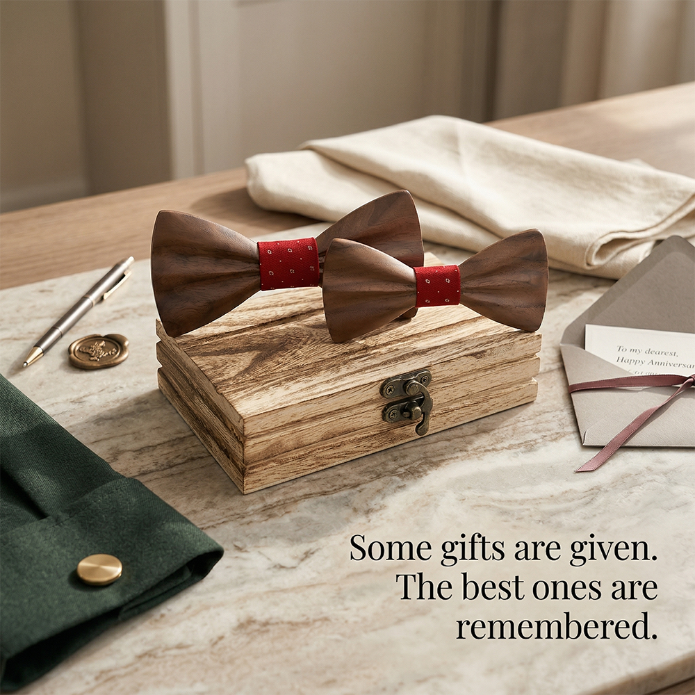 MAHOOSIVE M451 wooden bow tie photo 2