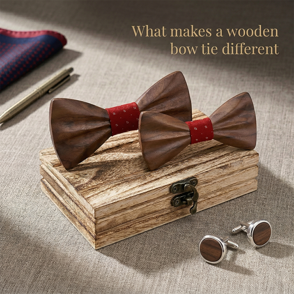 MAHOOSIVE M451 wooden bow tie photo 4