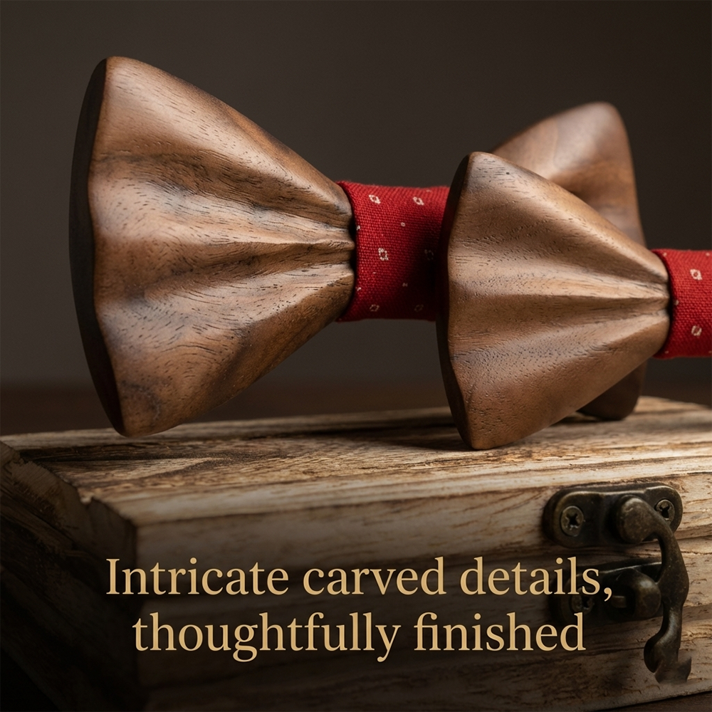 MAHOOSIVE M451 wooden bow tie photo 8